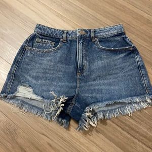 Distressed Denim Short